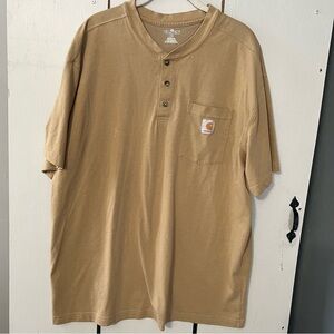 Carhartt Tan Casual Button Down Shirt